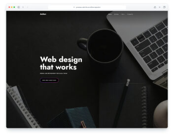 Action website template