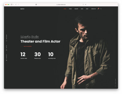 actor website templates