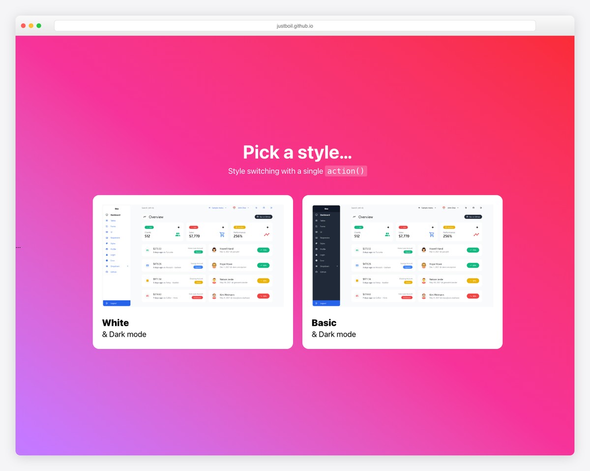 Admin One React - Free React Tailwind CSS Admin Dashboard