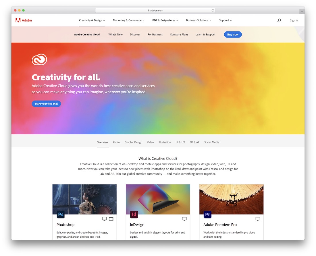 adobe creative cloud tool for graphic designers
