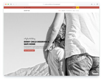 Adopted website template