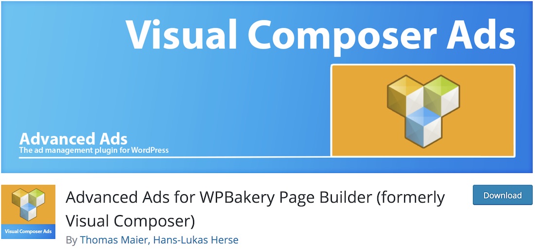 advanced ads for wpbakery extension