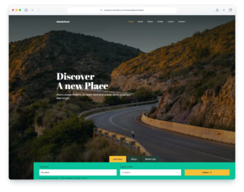 Adventure 2 website template
