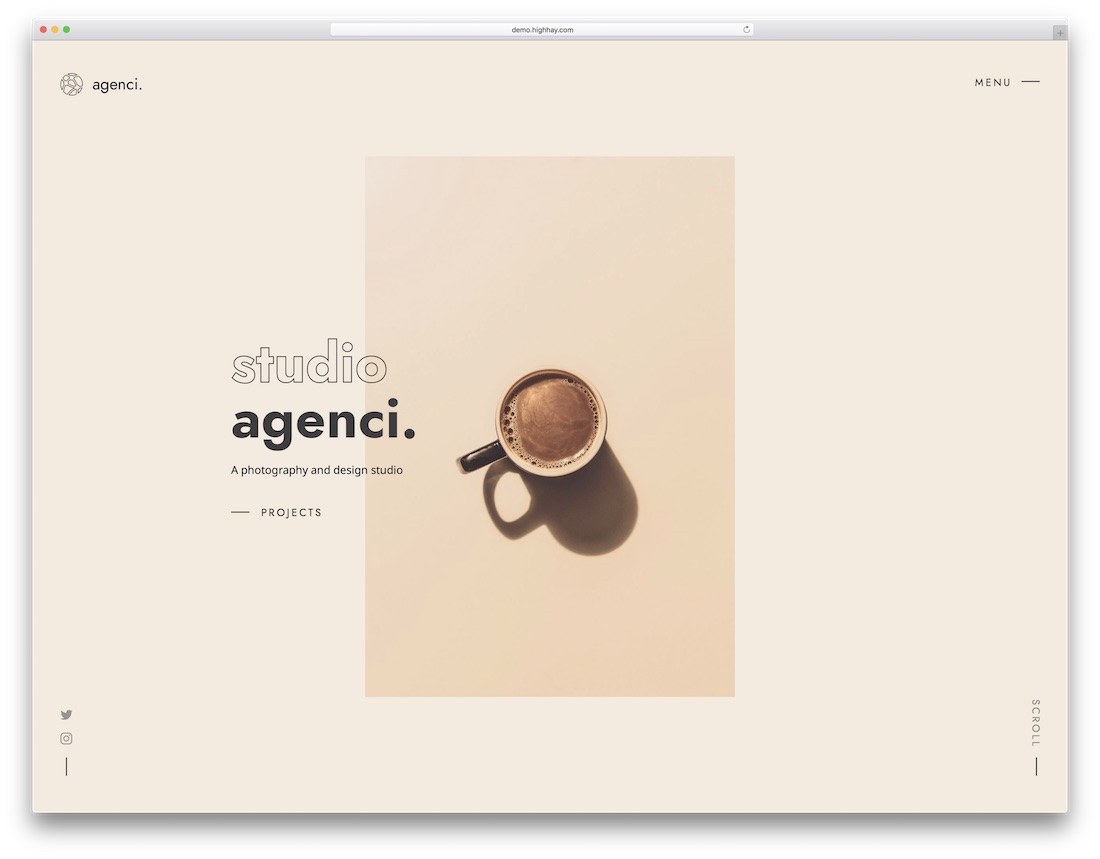 agenci graphic design website template