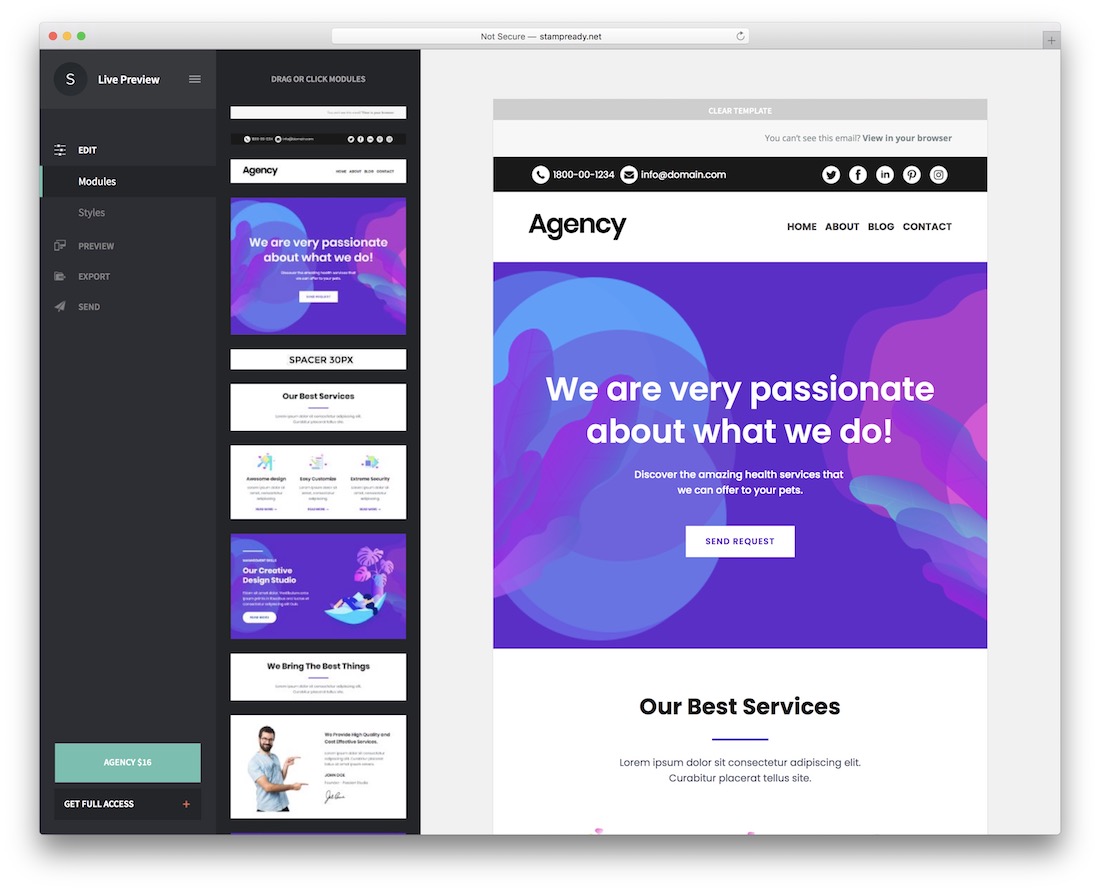 agency responsive email template