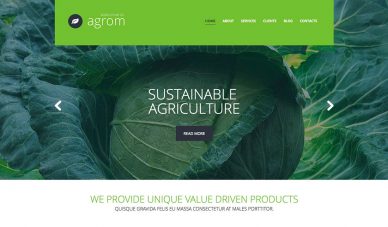 Agriculture WordPress theme