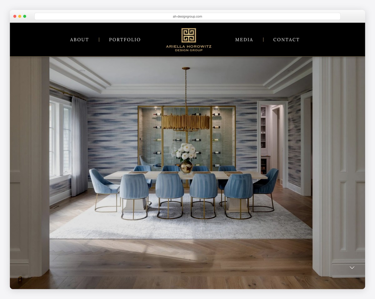 ah design group website example