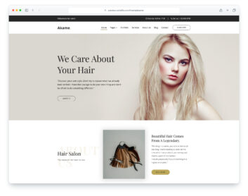 Akame website template