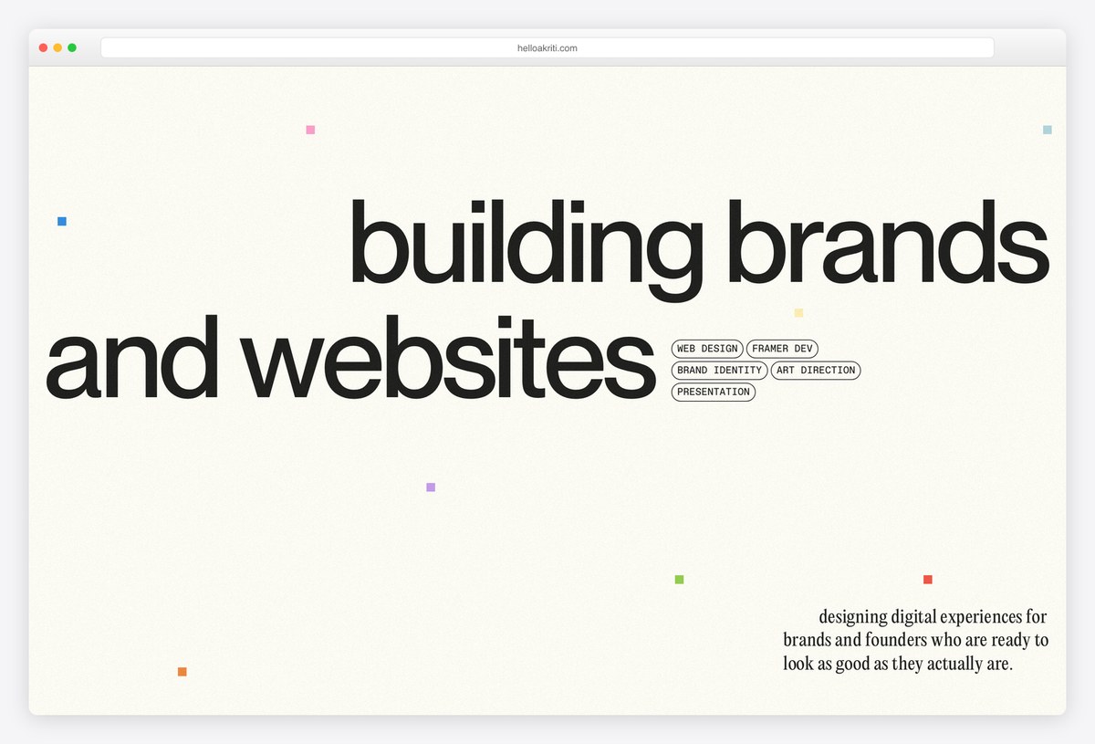 Akriti Jaiswal web designer portfolio website