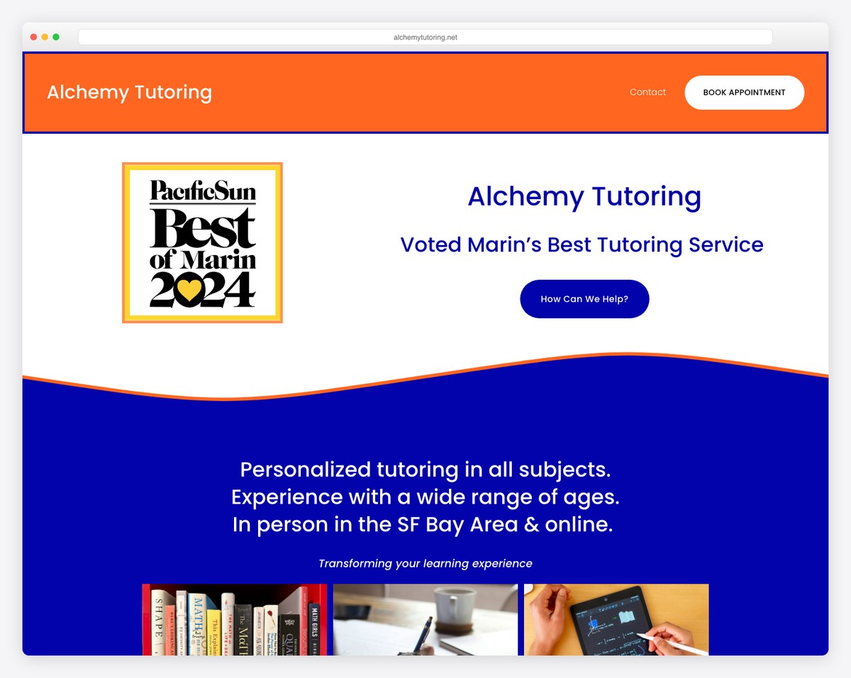 alchemy tutoring website
