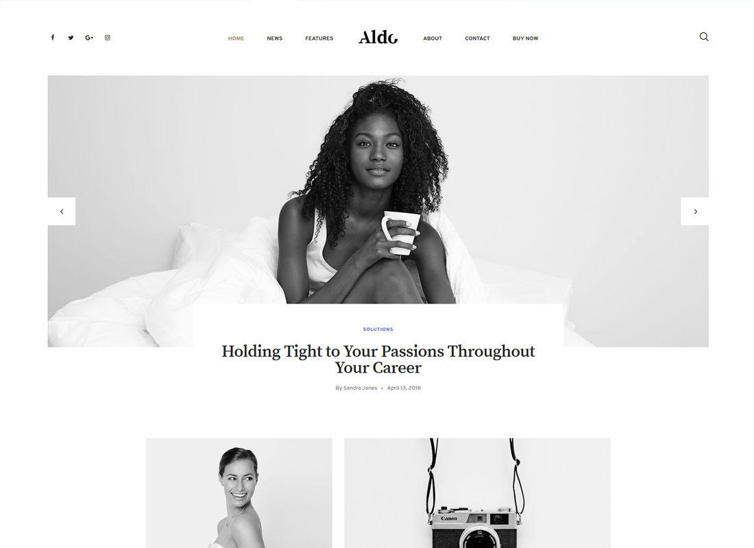 Aldo - Gutenberg Blog WordPress Theme