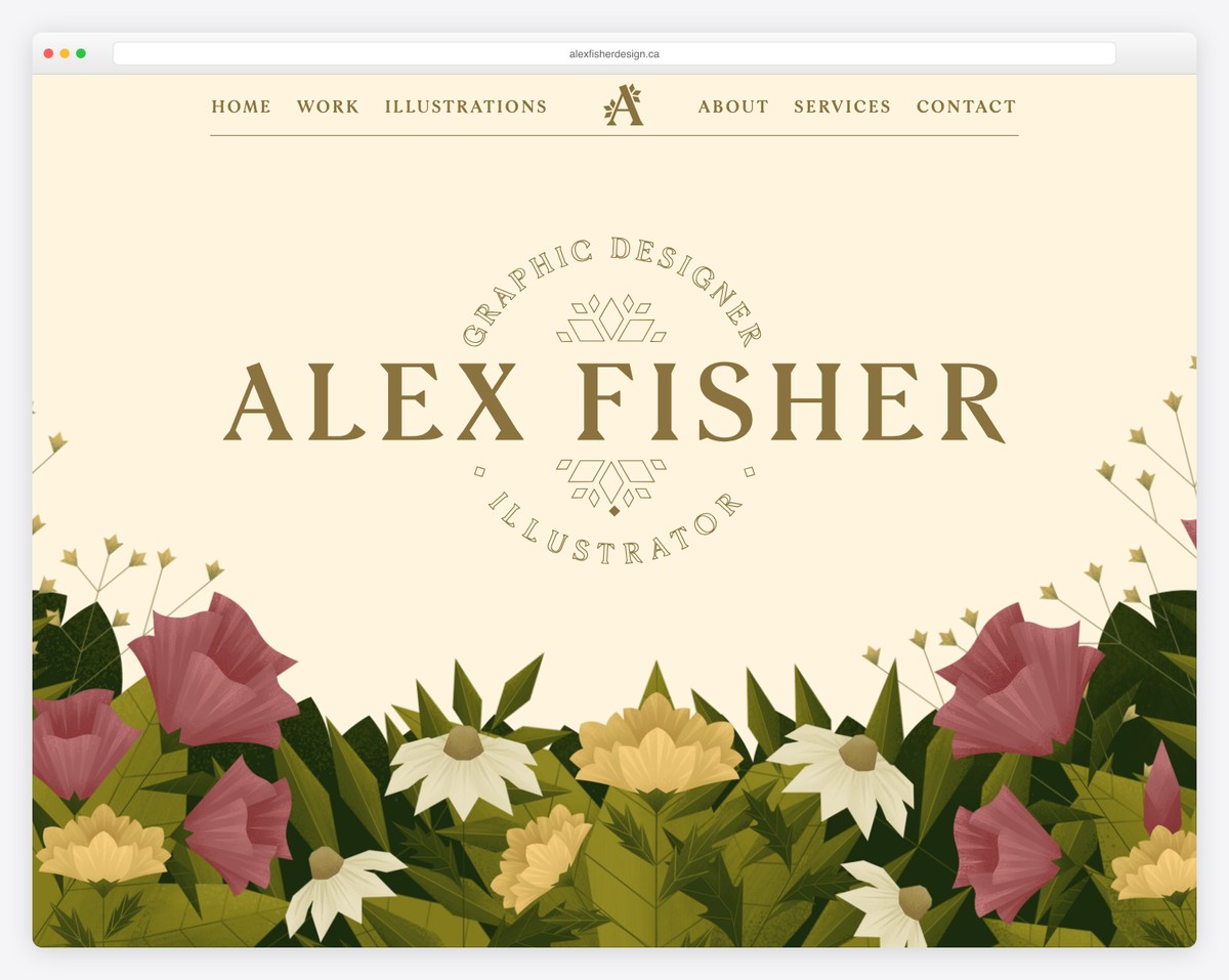 alex fisher artist portfolio website