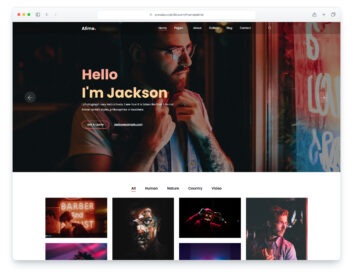 Alime website template