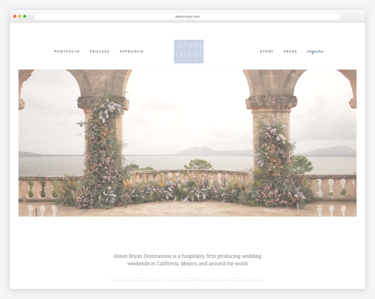 alison bryan wedding website