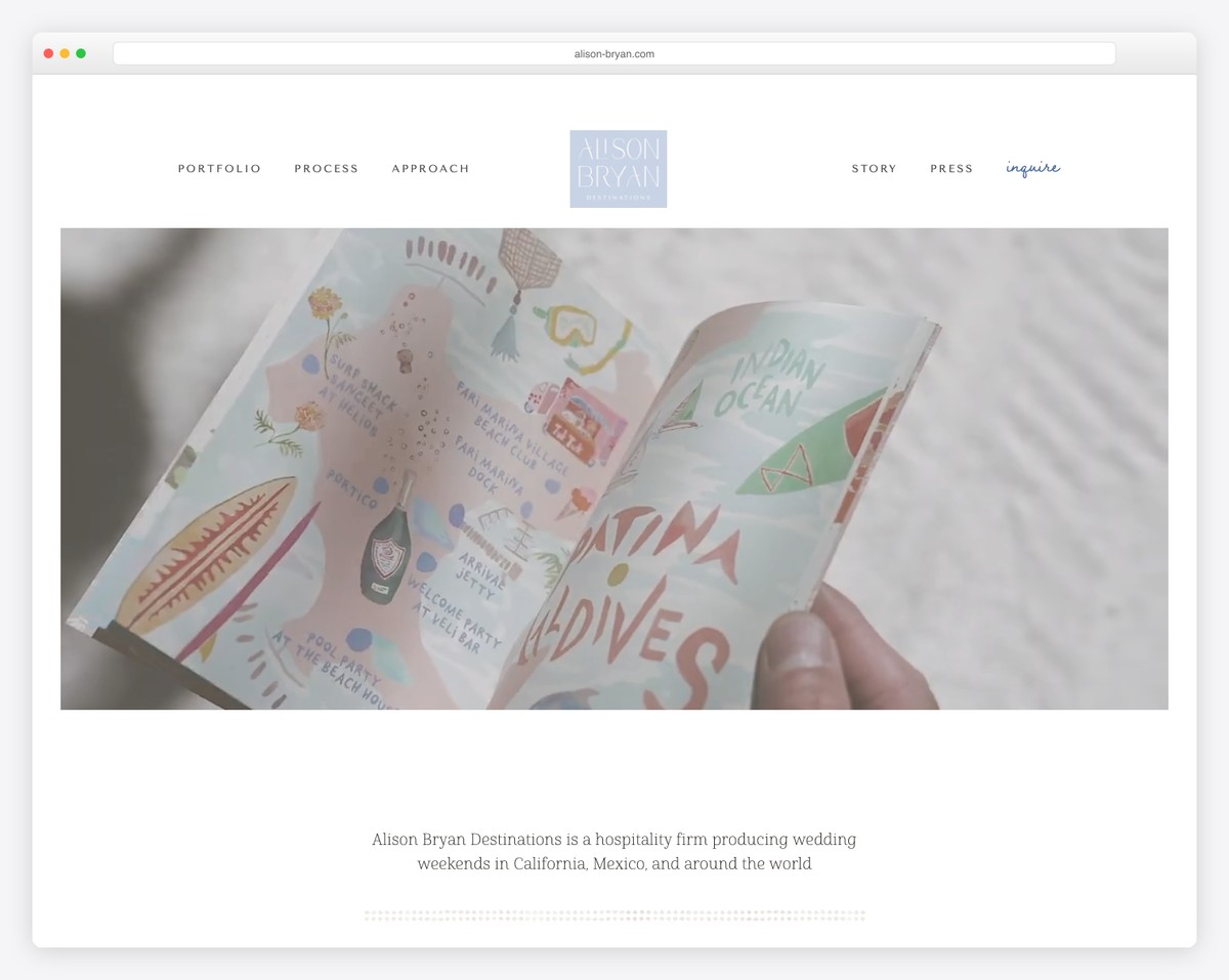 alison bryan wedding website