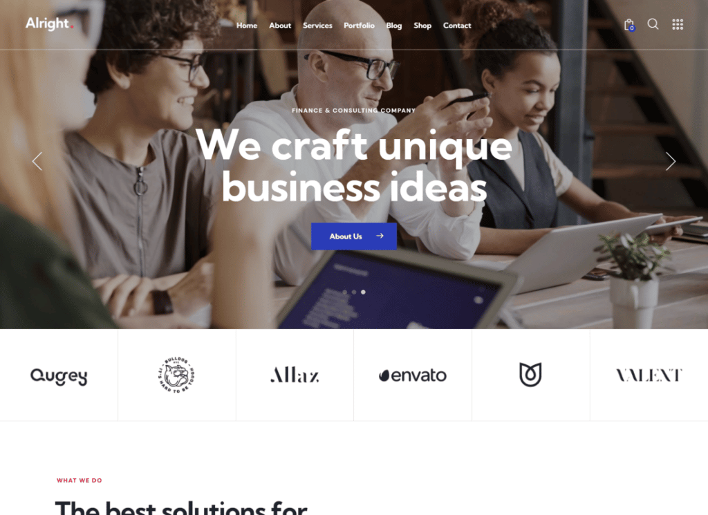 Alright - Full Site Editing Business WordPress Theme