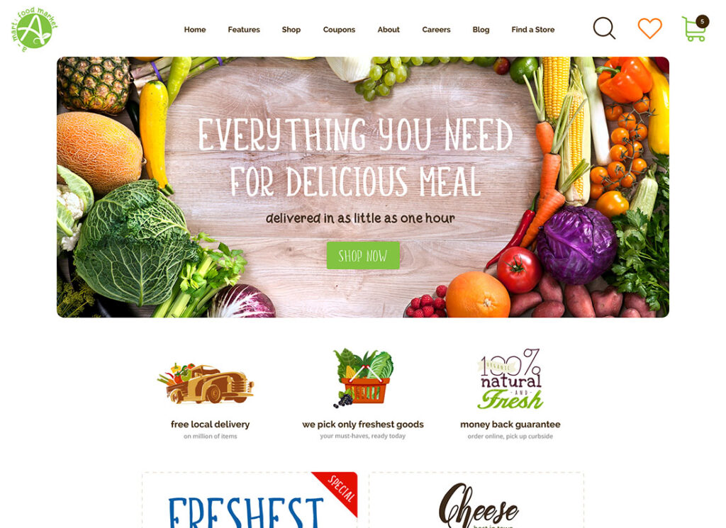 A-Mart | Organic Products Shop WordPress Theme