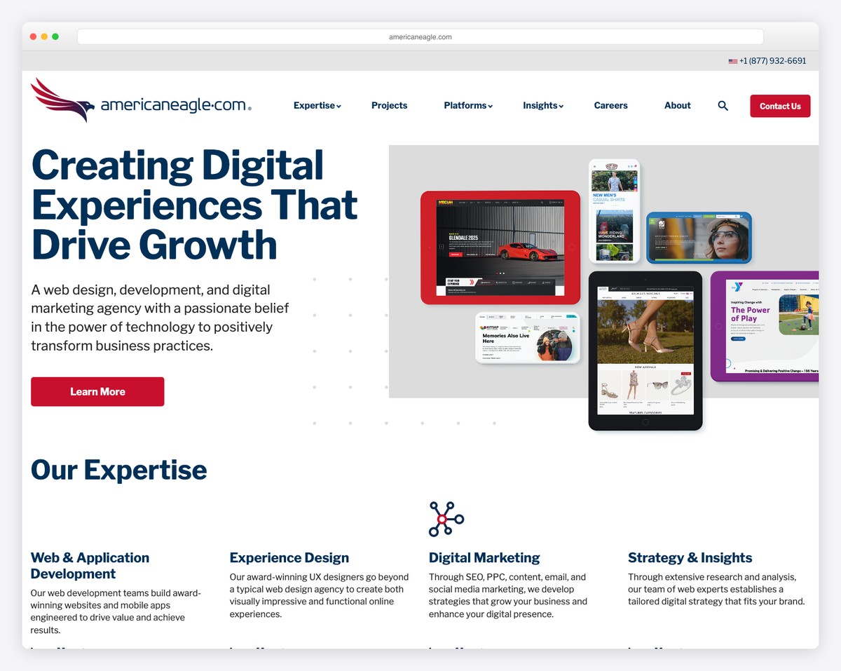 americaneagle.com website example