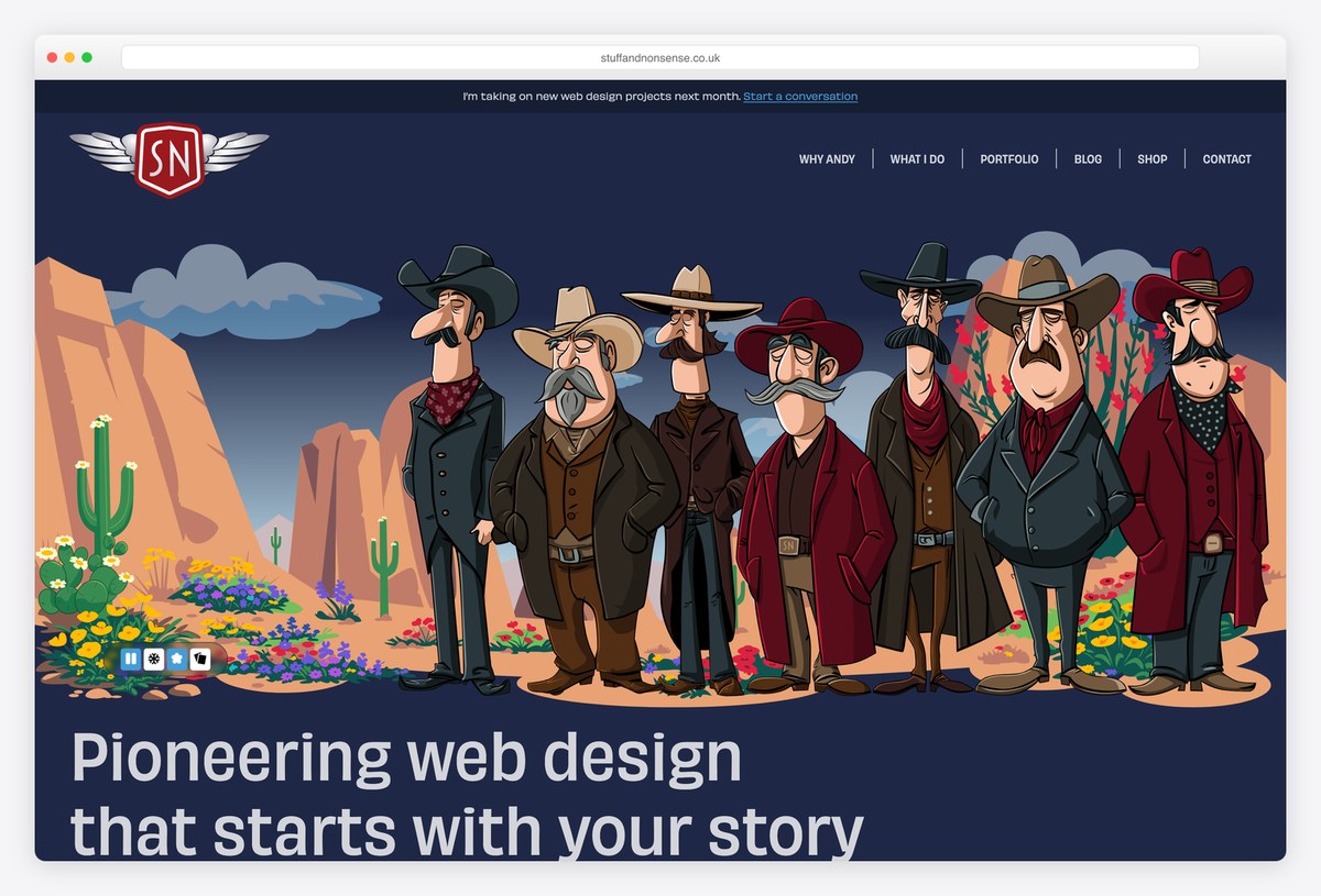 Andy Clarke (Stuff & Nonsense) web designer portfolio website