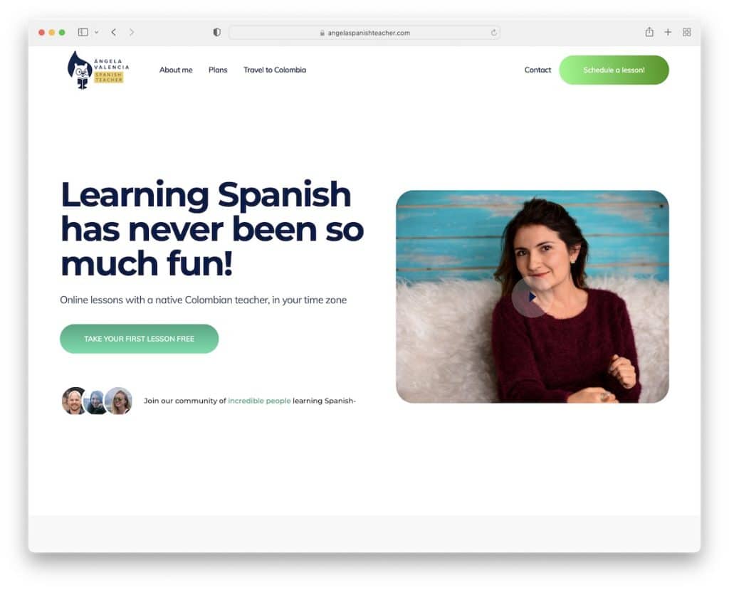 angela valencia teacher website