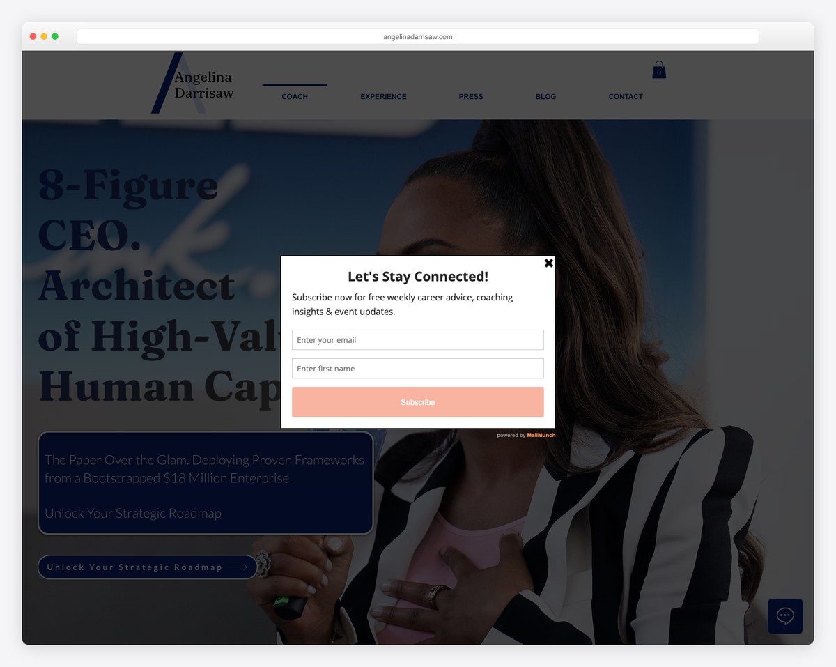 angelina darrisaw wix blog example