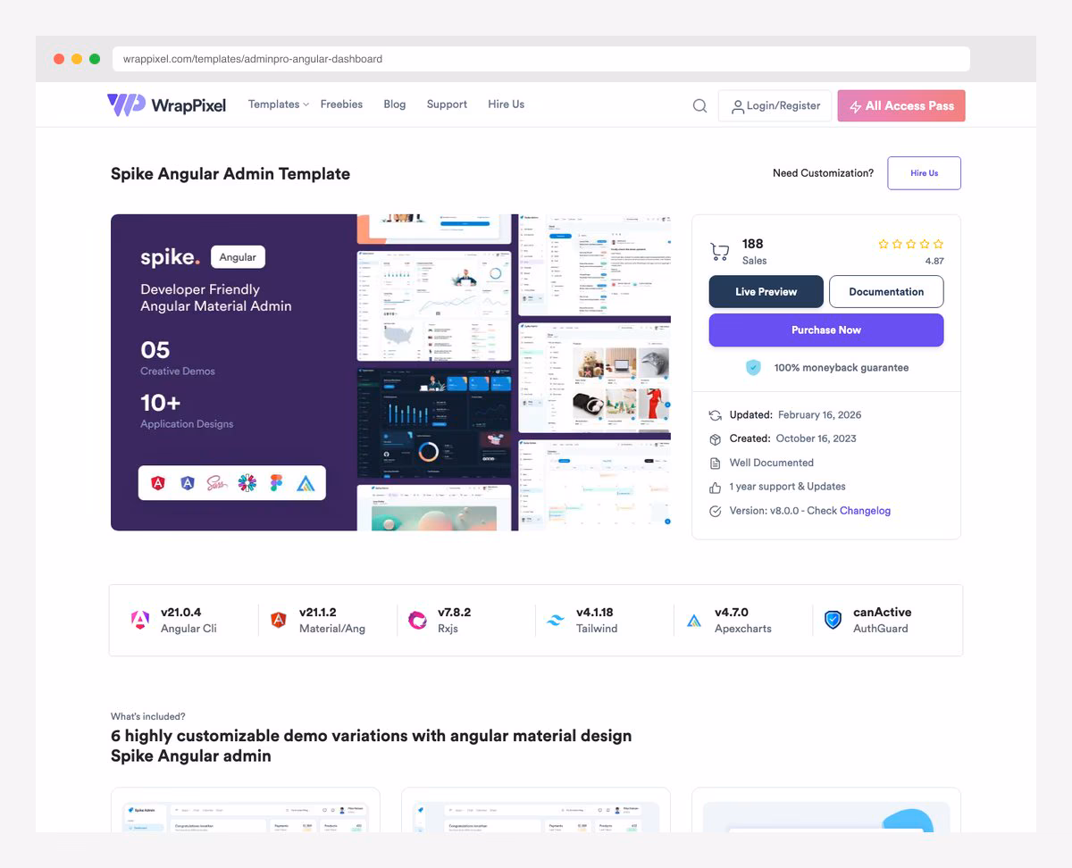 AdminPro Angular Lite dashboard template