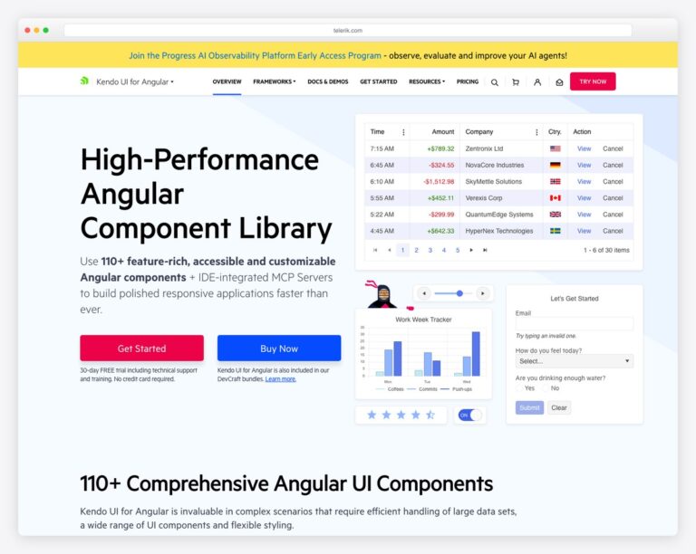 Best Angular UI Component Libraries: 16 Options Compared (2026) - Colorlib
