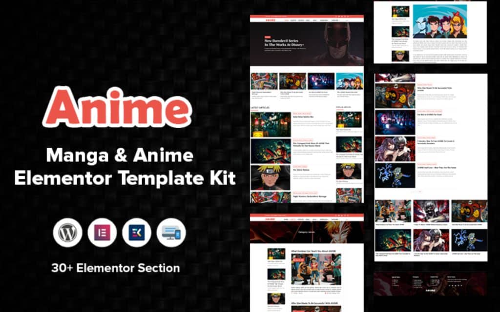 8+ Anime WordPress Themes & Templates