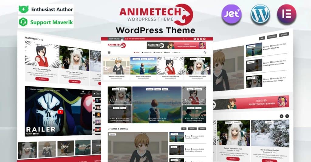 Animtora: Anime & Manga WordPress Theme - WP Solver