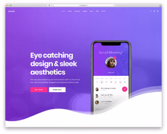 WordPress App Themes UI snippet
