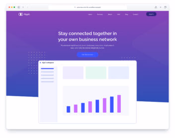 Appli website template
