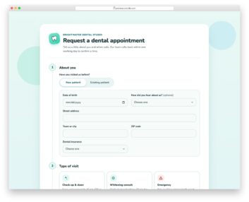 Appointment Form V03 free HTML and CSS snippet by Colorlib
