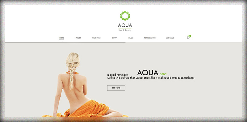 Aqua - Spa and Beauty Responsive WooCommerce WordPress Theme