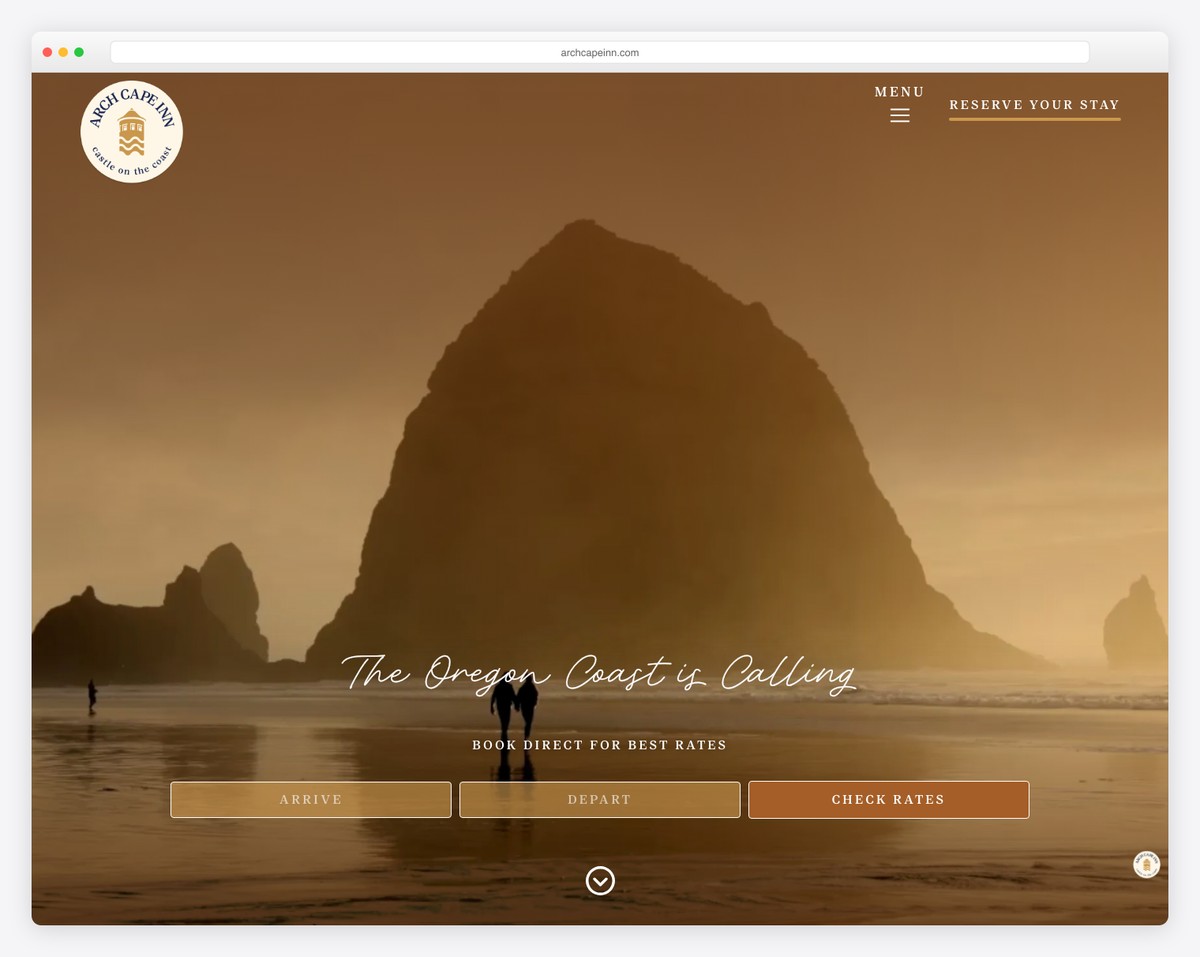 arch cape inn oregon coast website