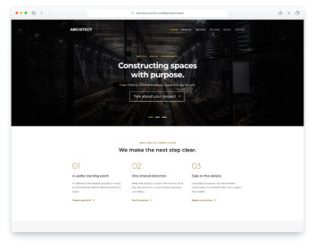 Architect website template