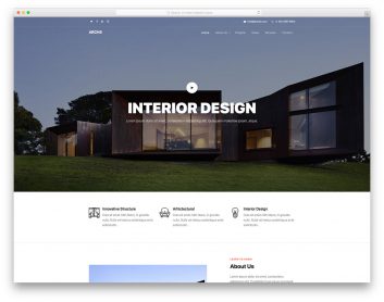 Most Popular Free Interior Design Website Templates 2020