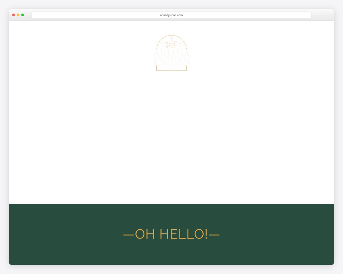 ariana jordan website example