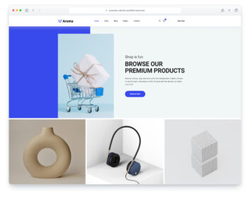 Aroma website template