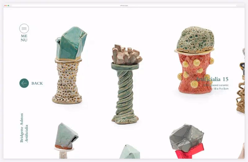 Artificialia Digital: a ceramic sculpture rising in 3D from the grid