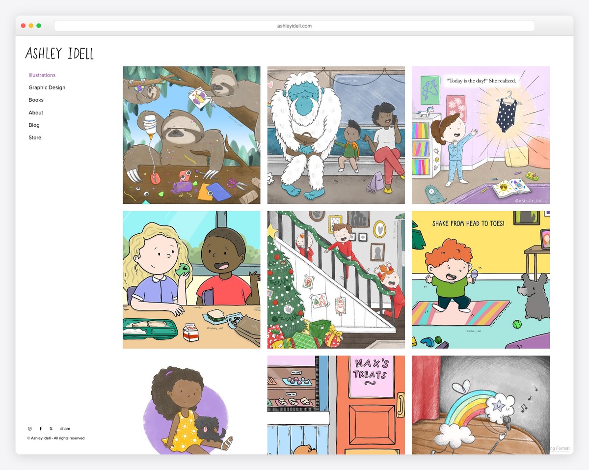 ashley idell illustrator portfolio