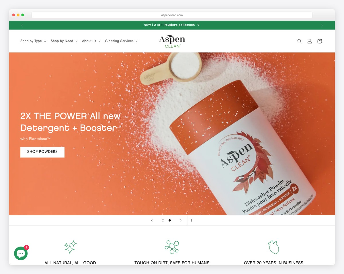 aspenclean website example