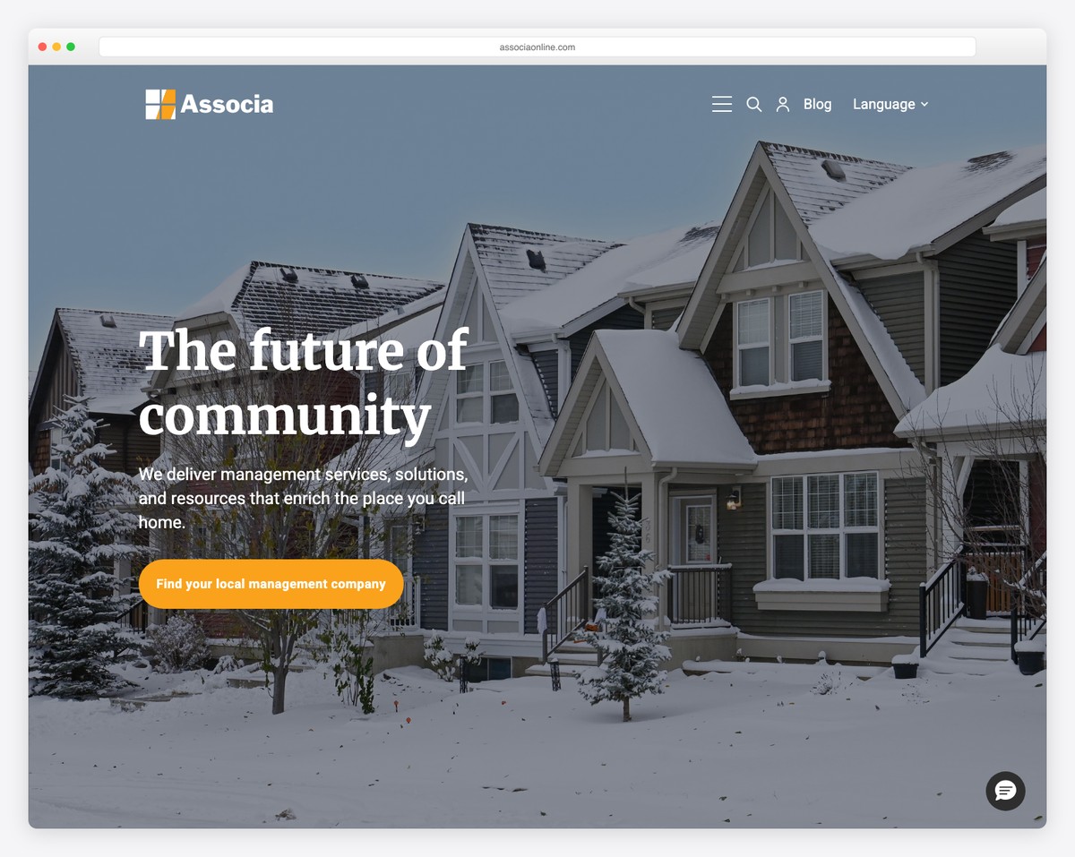 associa website example