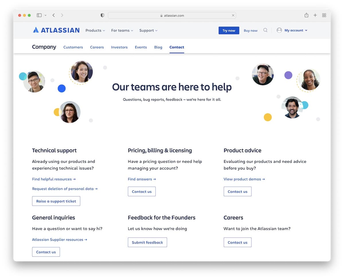 atlassian contact us page