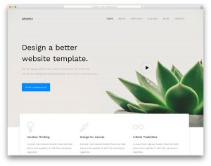 Atomic website template