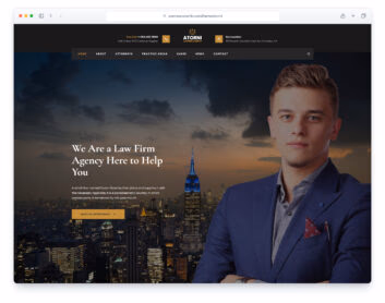 Atorni website template