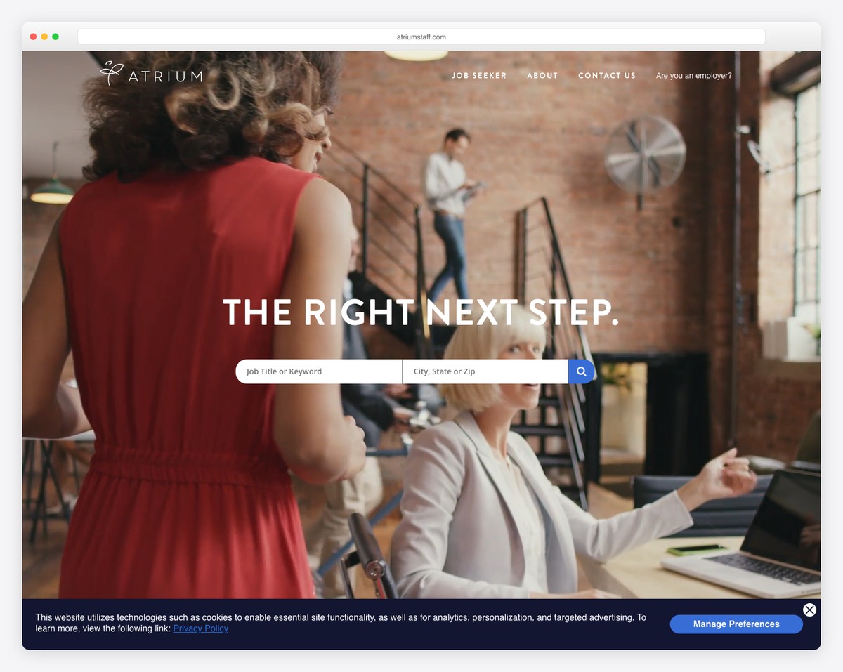 atrium website example