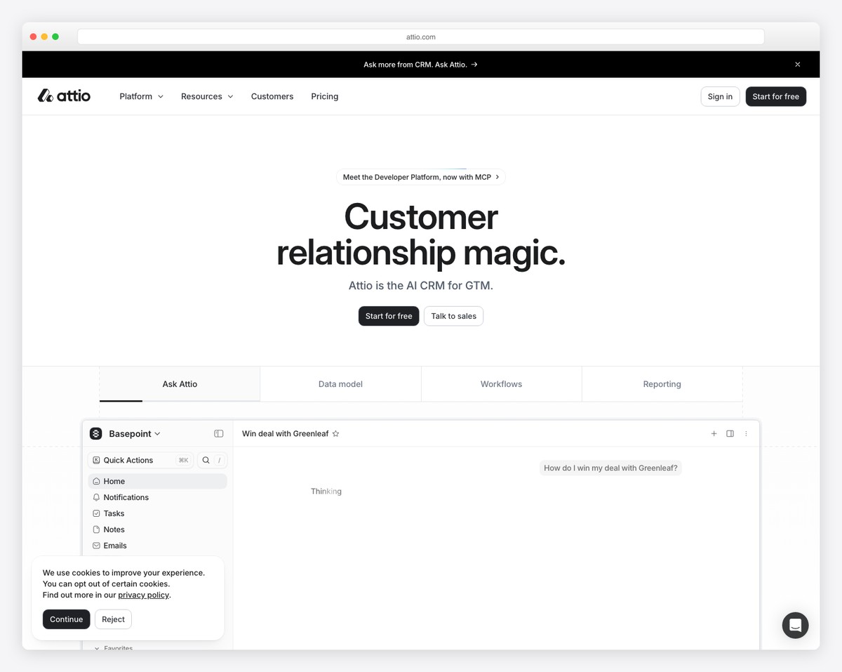 attio website example