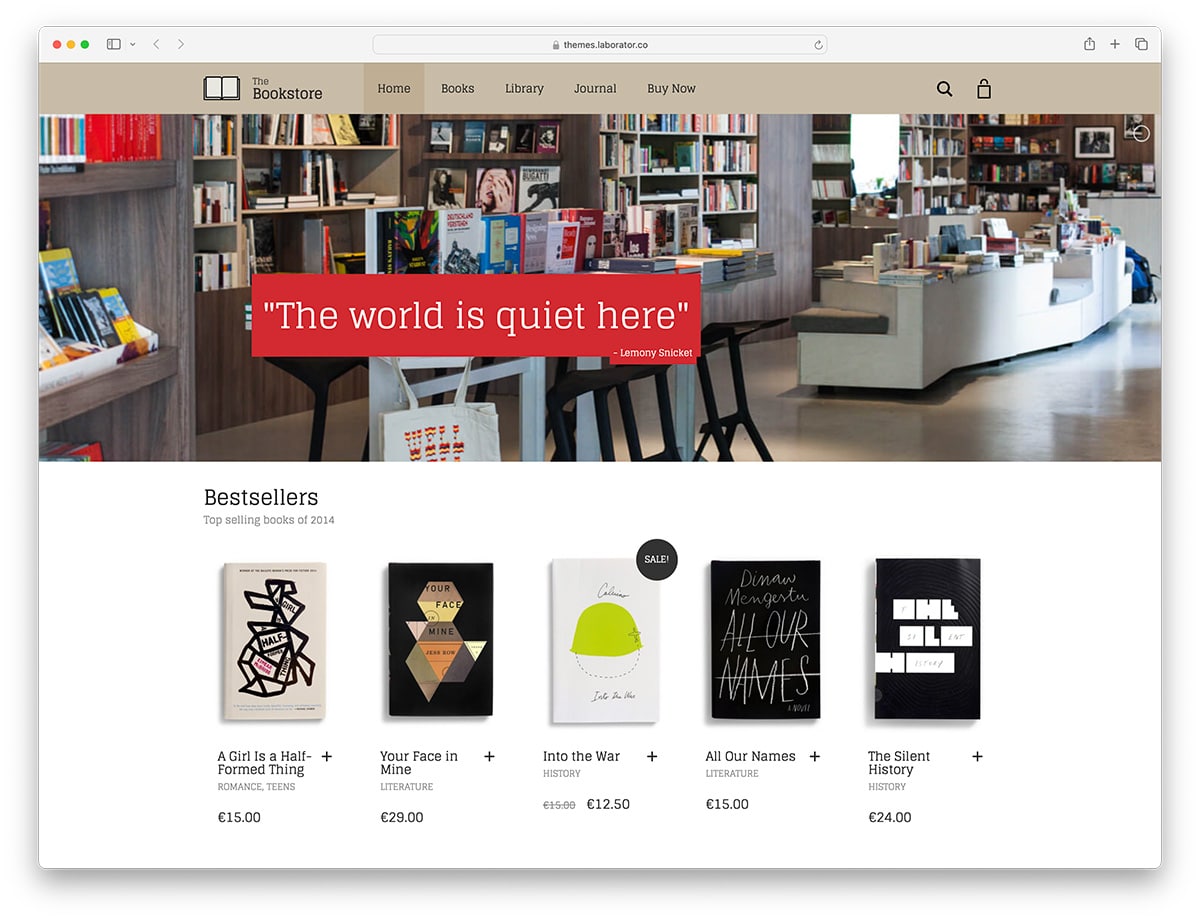Aurum - modern online bookstore theme