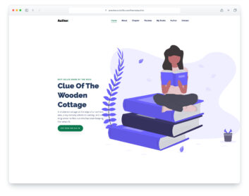 Author website template