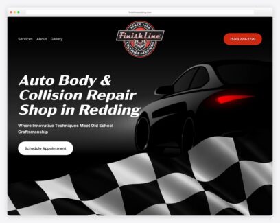 Auto repair website examples